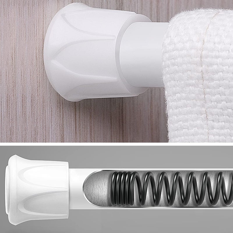 WindBreath Tension Shower Curtain Rod (White-16x28") - Image 4